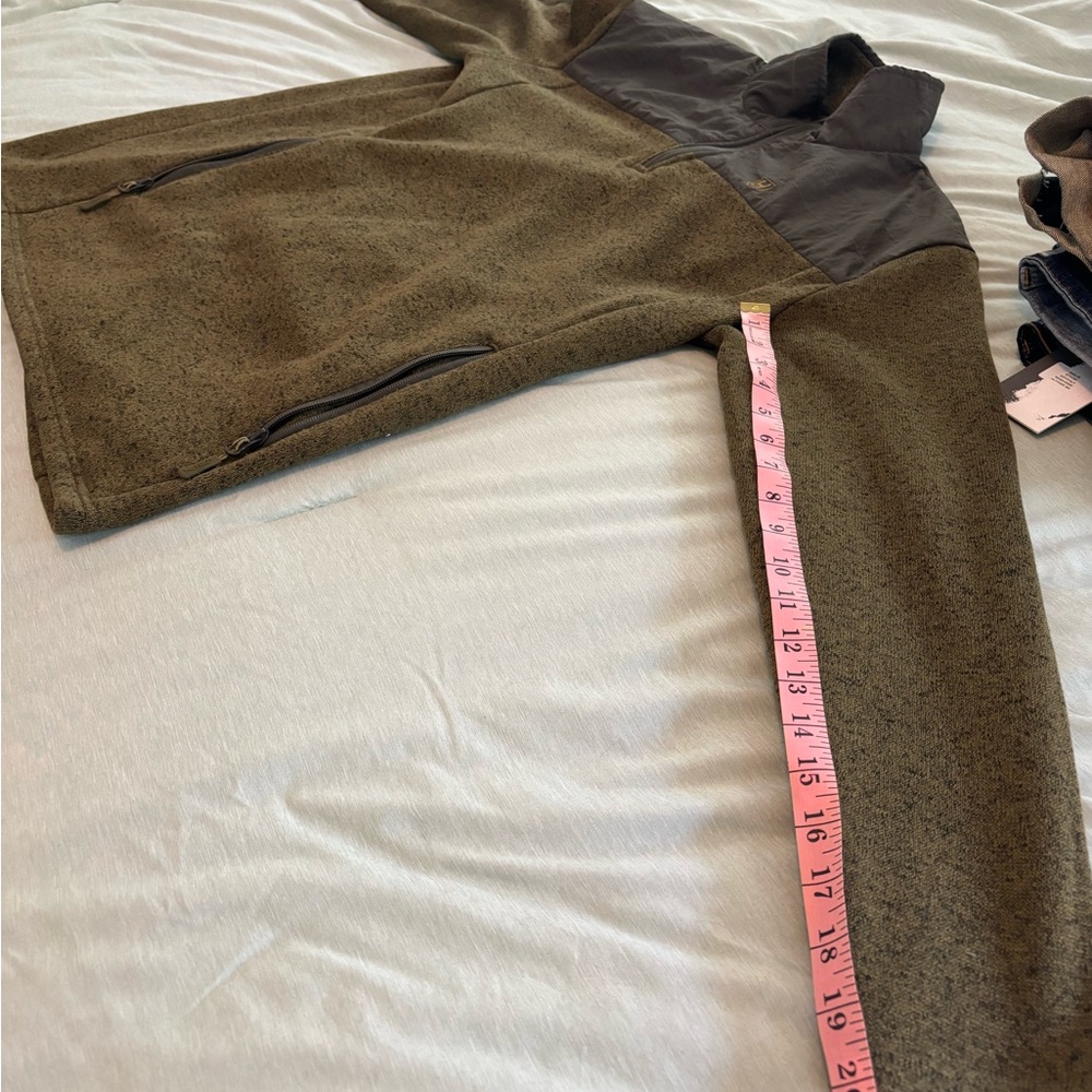 Brown Quarter-Zip Pullover - image 3